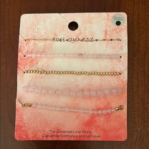 Rose Quartz Bracelet Set